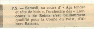 CR l'union - �ge tendre